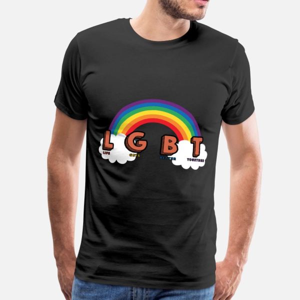lgbt gift gift idea t shirt men knitted cotton o-neck basic solid cute humor spring trend shirt