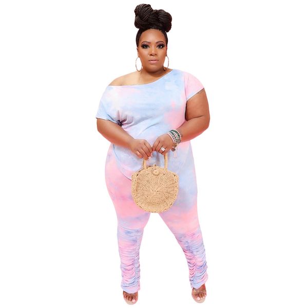 женщины костюмы мода tie dye костюмы casual с коротким рукавом top полный stacked брюки женщина 2pcs комплектов одежды, Gray
женщины костюмы мода tie dye костюмы casual с коротким рукавом top полный stacked брюки женщина 2pcs комплектов одежды, Gray