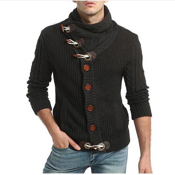 sweater pullover men 2020 male brand casual slim sweaters men horns buckle thick hedging turtleneck men's sweater, White;black
sweater pullover men 2020 male brand casual slim sweaters men horns buckle thick hedging turtleneck men's sweater, White;black