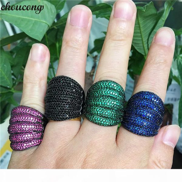 choucong 5 colors luxury finger ring micro pave 350pcs 5a zircon black gold filled party wedding band rings for women men, Slivery;golden
choucong 5 colors luxury finger ring micro pave 350pcs 5a zircon black gold filled party wedding band rings for women men, Slivery;golden