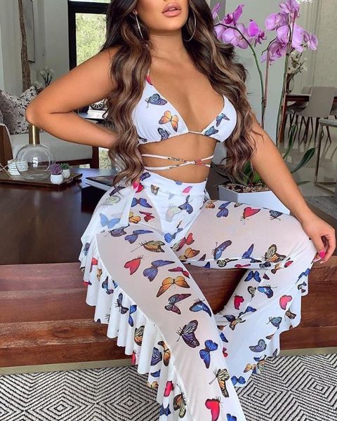 2020 summer tie dye print women halter v-neck bandage ruffles splicing pants suit two piece set beach tracksuit outfits, Gray
2020 summer tie dye print women halter v-neck bandage ruffles splicing pants suit two piece set beach tracksuit outfits, Gray