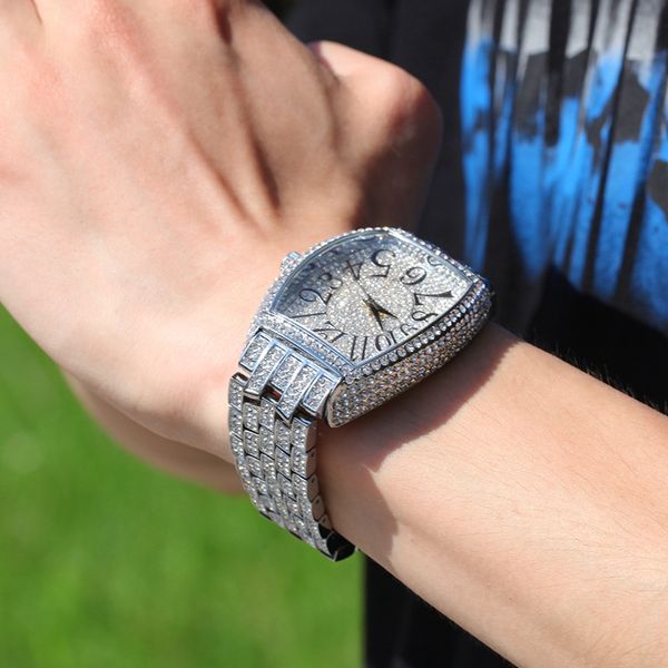 fashion mens watches full diamond iced out watch hip hop gold silver black watch, Slivery;brown
fashion mens watches full diamond iced out watch hip hop gold silver black watch, Slivery;brown