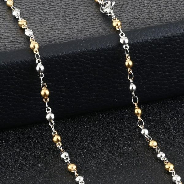 chains tiny beads link chain necklace women's stainless steel short necklaces for girls statement initial fashion jewelry kolye mn255, Silver
chains tiny beads link chain necklace women's stainless steel short necklaces for girls statement initial fashion jewelry kolye mn255, Silver