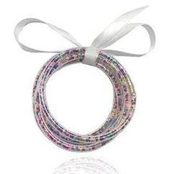 white bowknot colored beads beads glitter bangles set 2020 all weather stack silicone plastic glitter jelly bangles 5pcs/set, Black
white bowknot colored beads beads glitter bangles set 2020 all weather stack silicone plastic glitter jelly bangles 5pcs/set, Black