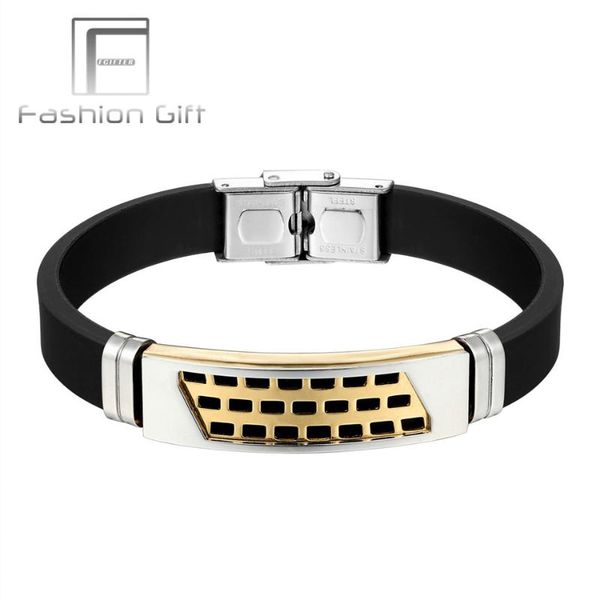 fgifter patterns stainless steel silicone bracelets bangles for women double safety clasp fashion design jewelry, Red;blue
fgifter patterns stainless steel silicone bracelets bangles for women double safety clasp fashion design jewelry, Red;blue