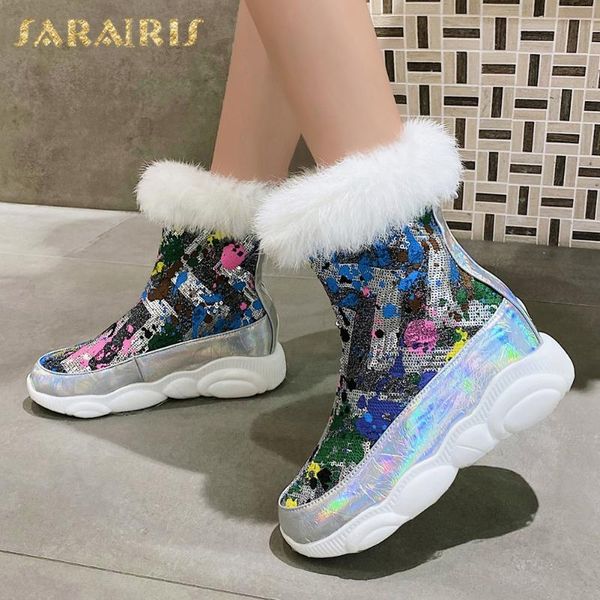 lapolaka 2020 fashion new comfortable bling shoes women boots zip up add fur autumn winter comfy height increasing boots ladies, Black
lapolaka 2020 fashion new comfortable bling shoes women boots zip up add fur autumn winter comfy height increasing boots ladies, Black