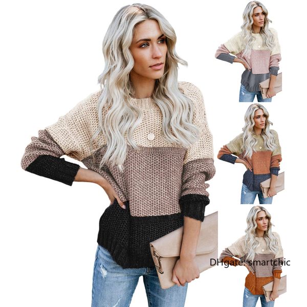 wholesale winter ladies color block crew neck long sleeve women sweater, White;black
wholesale winter ladies color block crew neck long sleeve women sweater, White;black