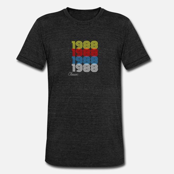 1988 classic t shirt men customize cotton round neck clothes anti-wrinkle humor spring normal shirt, White;black
1988 classic t shirt men customize cotton round neck clothes anti-wrinkle humor spring normal shirt, White;black