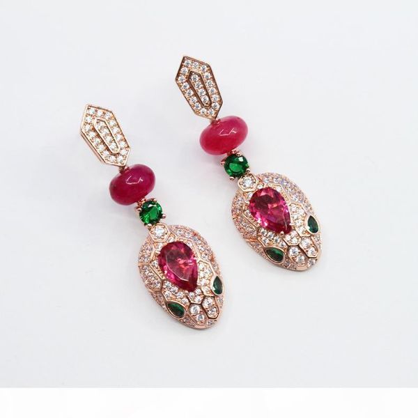 rose gold earrings for women brand design luxury cubic zirconia wedding jewelry women's snake ear studs sale, Golden;silver
rose gold earrings for women brand design luxury cubic zirconia wedding jewelry women's snake ear studs sale, Golden;silver