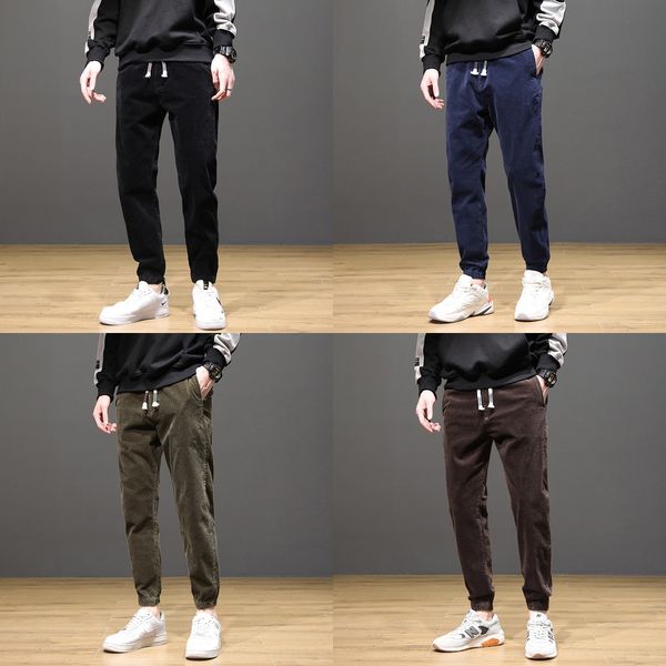 autumn and winter new men's corduroy men's loose pants casual pantswork clothes casual pants stretch workwear ankle-binding trendy, Blue
autumn and winter new men's corduroy men's loose pants casual pantswork clothes casual pants stretch workwear ankle-binding trendy, Blue