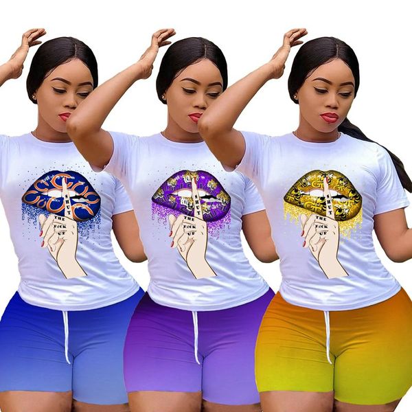 zkyzwx plus size women sets tracksuit lip print short sleeve t-shirts fashion gradient biker shorts fitness matching outfits, Gray
zkyzwx plus size women sets tracksuit lip print short sleeve t-shirts fashion gradient biker shorts fitness matching outfits, Gray
