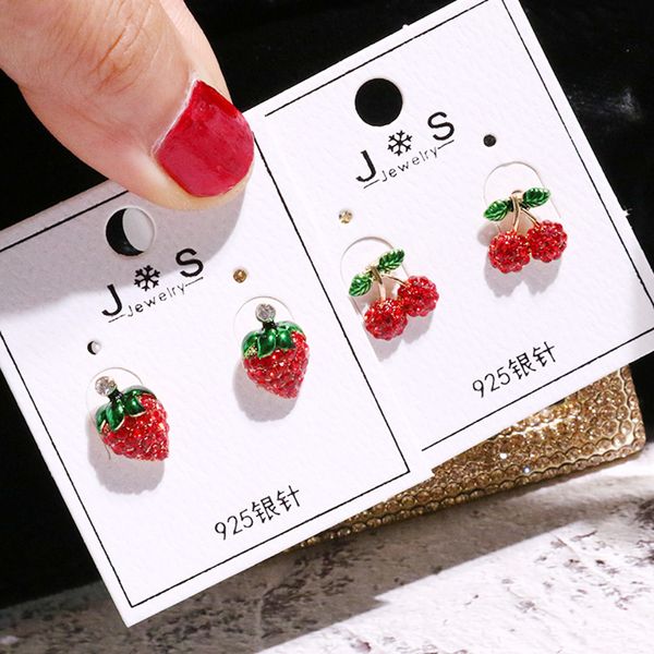 2020 mew products japan south korea cute red cherry strawberry fruit stud earrings sweet girl cute brincos women jewelry gift, Golden;silver
2020 mew products japan south korea cute red cherry strawberry fruit stud earrings sweet girl cute brincos women jewelry gift, Golden;silver