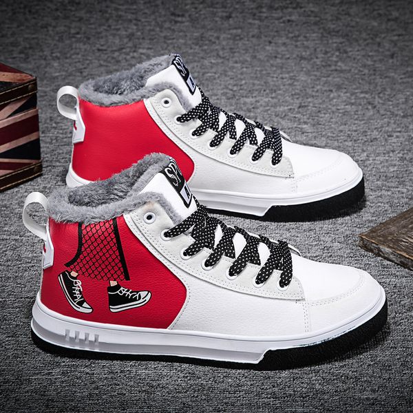 winter couple casual shoes high plus velvet men sneakers shoes fashion outdoor comfortable keep warm designer leisure, Black
winter couple casual shoes high plus velvet men sneakers shoes fashion outdoor comfortable keep warm designer leisure, Black