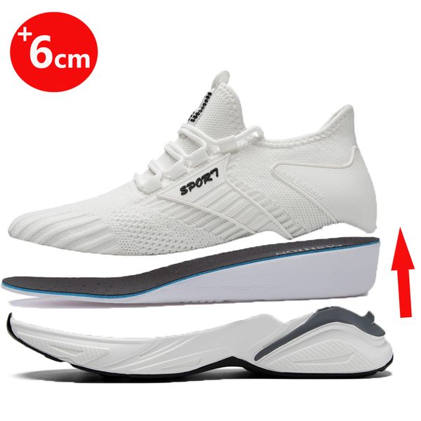 elevator shoes men sneakers height increasing casual sport shoes heightening taller increase insole 6cm, Black
elevator shoes men sneakers height increasing casual sport shoes heightening taller increase insole 6cm, Black