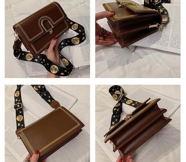 Super Fire Network red female bag new fashion single shoulder Messenger bag wide shoulder strap embroidery line trend small square002
Super Fire Network red female bag new fashion single shoulder Messenger bag wide shoulder strap embroidery line trend small square002