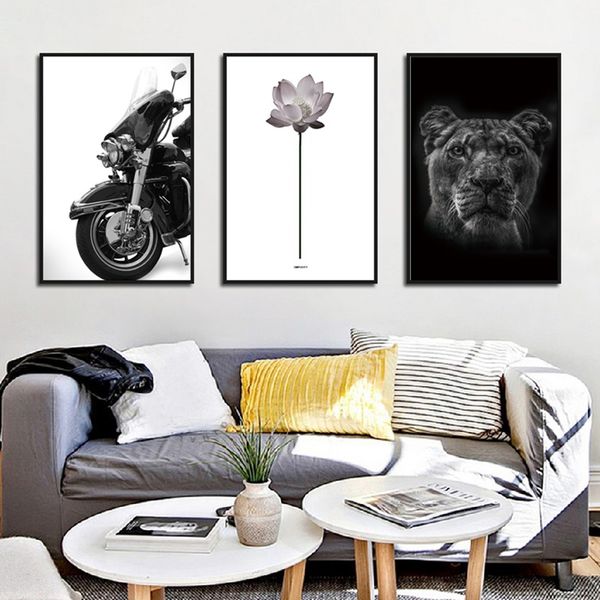 decoración del hogar pintura lienzo pintura motocicleta flor animal negro y arte blanco pared de salón pintura colgante sin marco
decoración del hogar pintura lienzo pintura motocicleta flor animal negro y arte blanco pared de salón pintura colgante sin marco