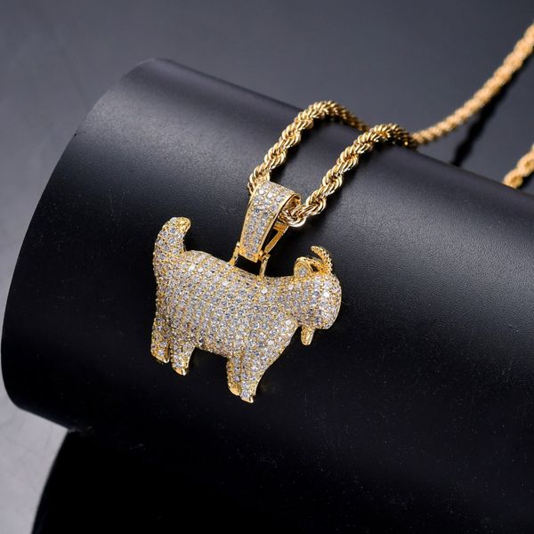 chains cz animal goat pendant hip hop necklace for men and women jewelry gift cn051, Silver
chains cz animal goat pendant hip hop necklace for men and women jewelry gift cn051, Silver