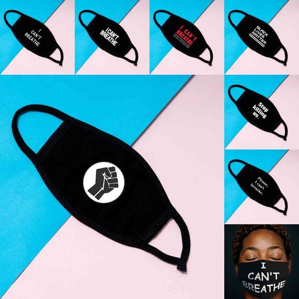 in stock i cant breathe 2020 election party masks black lives matter trump vs biden printed cotton face anti dust washable mouth