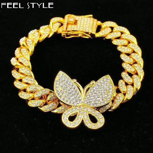 hip hop iced out paved rhinestones 12mm gold full miami curb cuban with butterfly bling rapper bracelets for men jewelry, Black
hip hop iced out paved rhinestones 12mm gold full miami curb cuban with butterfly bling rapper bracelets for men jewelry, Black