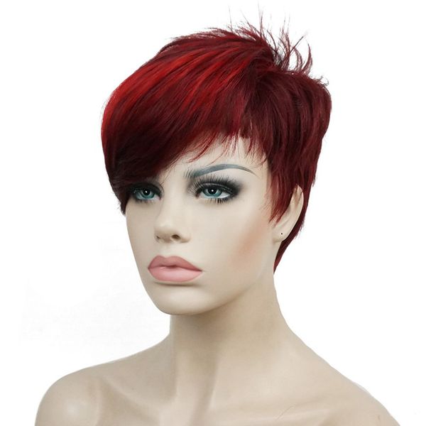 fashion short asymmetry side bang straight wig full synthetic wigs 6 inches, Black
fashion short asymmetry side bang straight wig full synthetic wigs 6 inches, Black