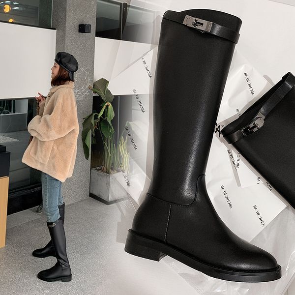 new high boots boots leather round head low heel belt buckle black ladies knight handmade leather riding
new high boots boots leather round head low heel belt buckle black ladies knight handmade leather riding