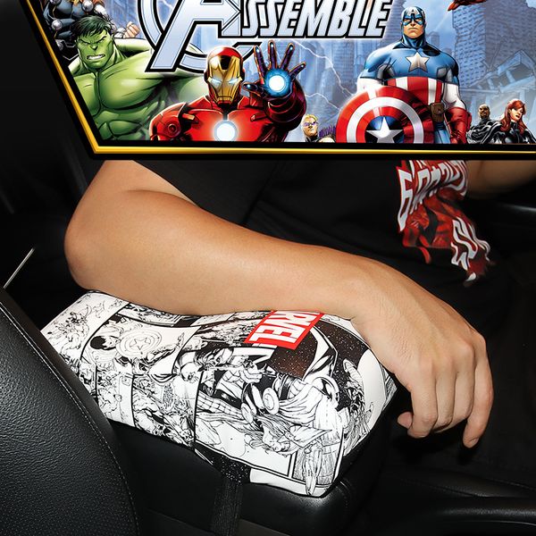 car armchair cushion ironman memory foam central armrest pad cartoon auto center console support car accessories 
car armchair cushion ironman memory foam central armrest pad cartoon auto center console support car accessories