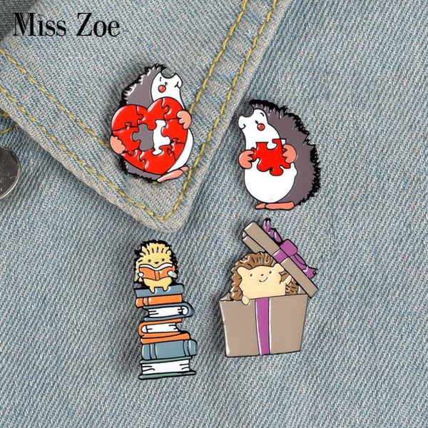 hedgehog lovers enamel pin books gift love puzzles brooch bag clothes lapel pin badge fun animal jewelry gift kids friends, Gray
hedgehog lovers enamel pin books gift love puzzles brooch bag clothes lapel pin badge fun animal jewelry gift kids friends, Gray