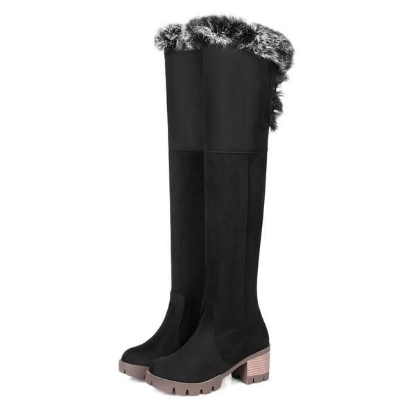 women over the knee high boots winter warm snow boots riding motorcycle new party shoes woman, Black
women over the knee high boots winter warm snow boots riding motorcycle new party shoes woman, Black