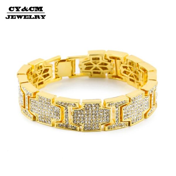 cy&cm rappers style hip hop silver color alloy iced out men steampunk rhinestone bracelet women men fashion jewelry, Black
cy&cm rappers style hip hop silver color alloy iced out men steampunk rhinestone bracelet women men fashion jewelry, Black