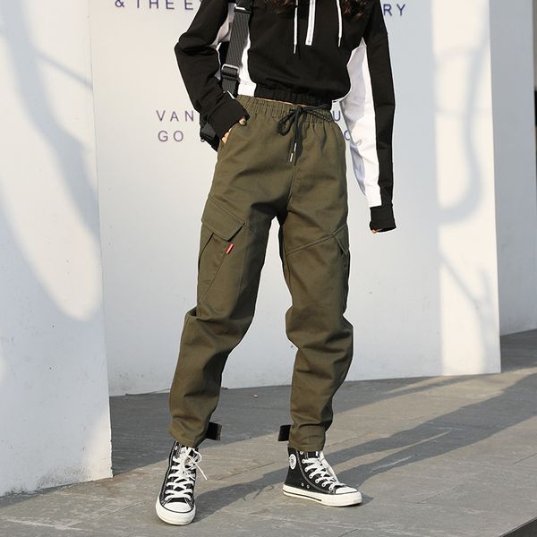 cargo pants women loose korean-style spring and autumn high waist pants casual sports slimming sweatpants women, Black;white
cargo pants women loose korean-style spring and autumn high waist pants casual sports slimming sweatpants women, Black;white