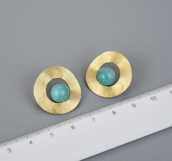 lotus fun natural gemstone minimalist style uneven round stud earrings real 925 sterling silver 18k gold handmade fine01, Golden;silver
lotus fun natural gemstone minimalist style uneven round stud earrings real 925 sterling silver 18k gold handmade fine01, Golden;silver