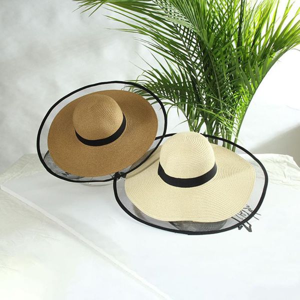 wide brim hats 2021 summer foldable straw big sun for women birm hepburn style hat, Blue;gray
wide brim hats 2021 summer foldable straw big sun for women birm hepburn style hat, Blue;gray