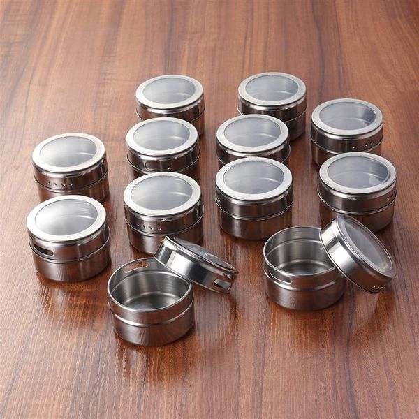 10 pcs stainless steel spice jars magnetic spice tins portable lightweight storage containers seasoning storage holders
10 pcs stainless steel spice jars magnetic spice tins portable lightweight storage containers seasoning storage holders