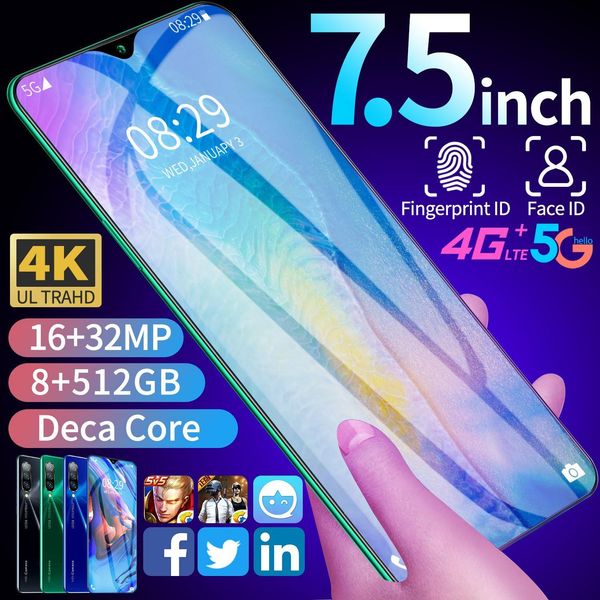 cross-border explosion 7.5-inch a70spro smartphone 8g large memory mobile phone factory oem android smartphone ing
cross-border explosion 7.5-inch a70spro smartphone 8g large memory mobile phone factory oem android smartphone ing