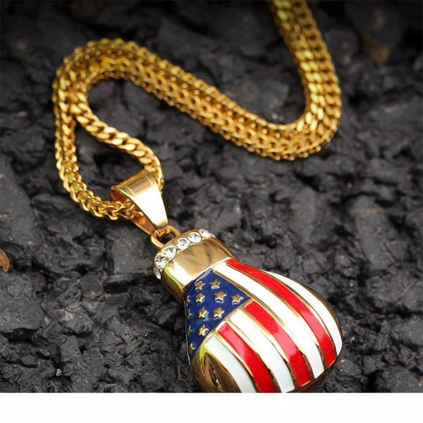 flag of the united states boxing gloves pendant necklace & pendant charm rope chain gold color iced cubic zircon men's hip hop jew, Silver
flag of the united states boxing gloves pendant necklace & pendant charm rope chain gold color iced cubic zircon men's hip hop jew, Silver
