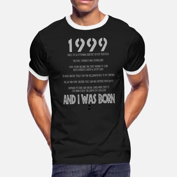 1999 18-й день рождения тенниска мужчины designs хлопок s-xxxl одежды фитнес комфортная весна формальная рубашку
1999 18-й день рождения тенниска мужчины designs хлопок s-xxxl одежды фитнес комфортная весна формальная рубашку