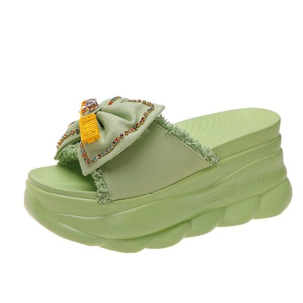 summer fashion crystal bow women slippers woman platform sandals 2020 outdoor beach shoes 8.5cm heels ladies flip flops, Black
summer fashion crystal bow women slippers woman platform sandals 2020 outdoor beach shoes 8.5cm heels ladies flip flops, Black