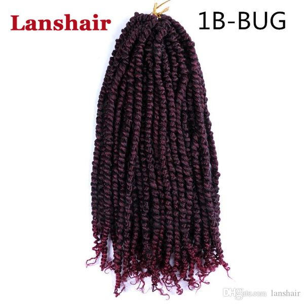 lans passion twist braid 18inch crotchet hair extensions 80g/pc ombre synthetic braids pre looped fluffy bomb twist braiding hair, Black
lans passion twist braid 18inch crotchet hair extensions 80g/pc ombre synthetic braids pre looped fluffy bomb twist braiding hair, Black