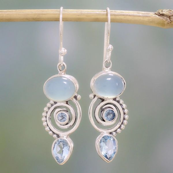 hoop & huggie style inlaid sea blue earrings european and american women's creative rotating drop pear-shaped ear pendant metal, Golden;silver
hoop & huggie style inlaid sea blue earrings european and american women's creative rotating drop pear-shaped ear pendant metal, Golden;silver