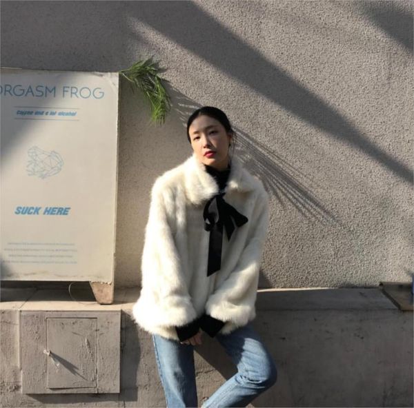women's fur & faux 2021 clothing winter outerwear coats imitation coat girls long section of loose was thin 1019, Black
women's fur & faux 2021 clothing winter outerwear coats imitation coat girls long section of loose was thin 1019, Black
