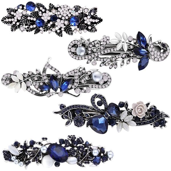 5 pieces crystal rhinestones hair barrettes flower butterfly french clip vintage spring hair clips bridal hair jewelry for wom, White;golden
5 pieces crystal rhinestones hair barrettes flower butterfly french clip vintage spring hair clips bridal hair jewelry for wom, White;golden
