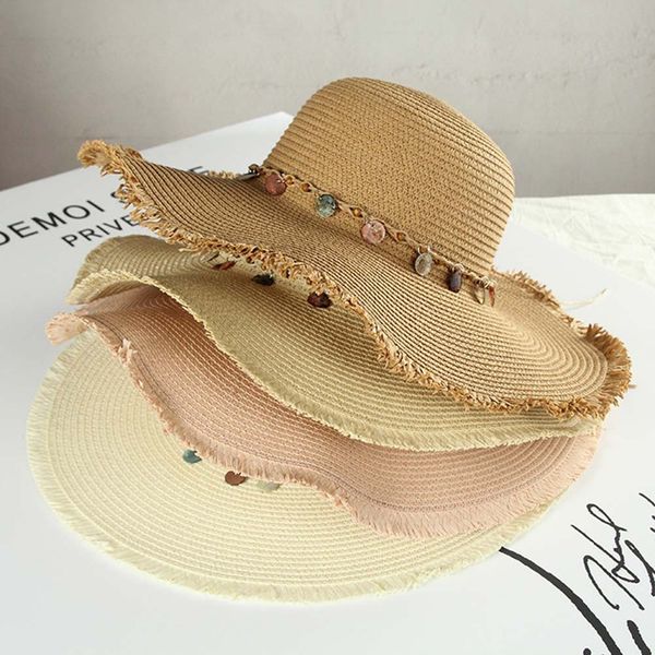 new straw hat shell sunscreen foldable student hat big brim fisherman sequins beach hats, Blue;gray
new straw hat shell sunscreen foldable student hat big brim fisherman sequins beach hats, Blue;gray