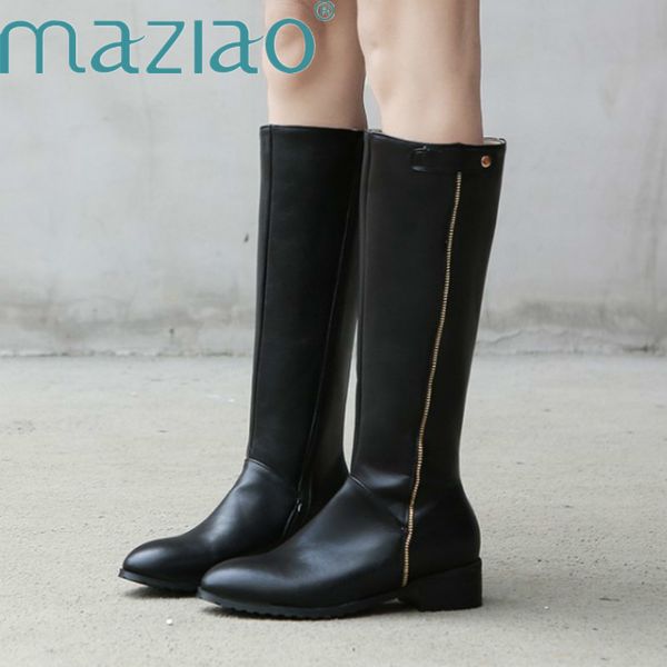 boots fashion soft pu leather med heels knee high zipper boats women motorcycle autumn winter shoes maziao, Black
boots fashion soft pu leather med heels knee high zipper boats women motorcycle autumn winter shoes maziao, Black
