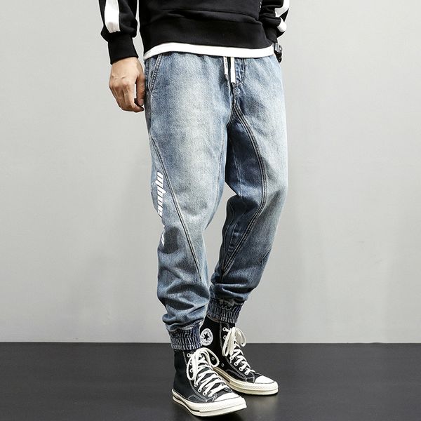 men's jeans japanese fashion men retro blue spliced designer harem trousers denim cargo pants streetwear hip hop joggers
men's jeans japanese fashion men retro blue spliced designer harem trousers denim cargo pants streetwear hip hop joggers