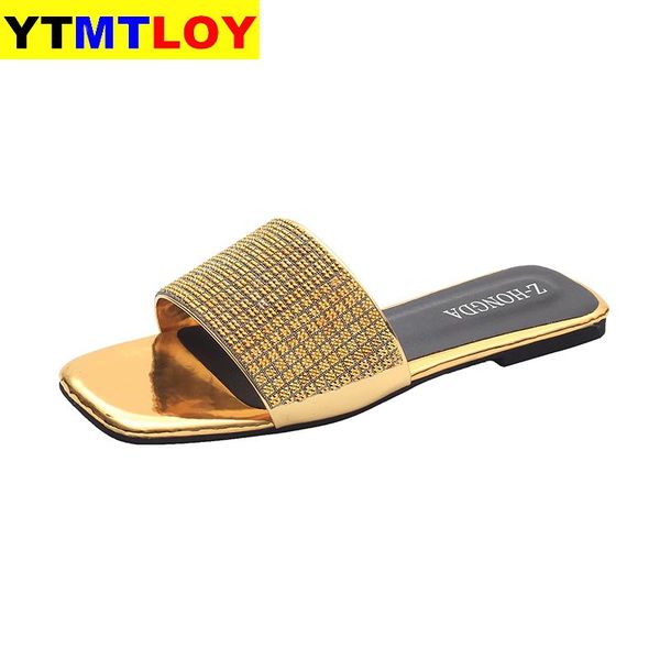 2020 new brand crystal women slippers summer beach plus size rhinestone ladies outdoor slides flat square toe female slipper, Black
2020 new brand crystal women slippers summer beach plus size rhinestone ladies outdoor slides flat square toe female slipper, Black