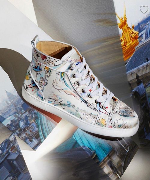 2020 perfect sneakers white graffiti leather low red bottom men's casual shoes studded toe lace-up outdoor sports shoes eu35-47, Black
2020 perfect sneakers white graffiti leather low red bottom men's casual shoes studded toe lace-up outdoor sports shoes eu35-47, Black