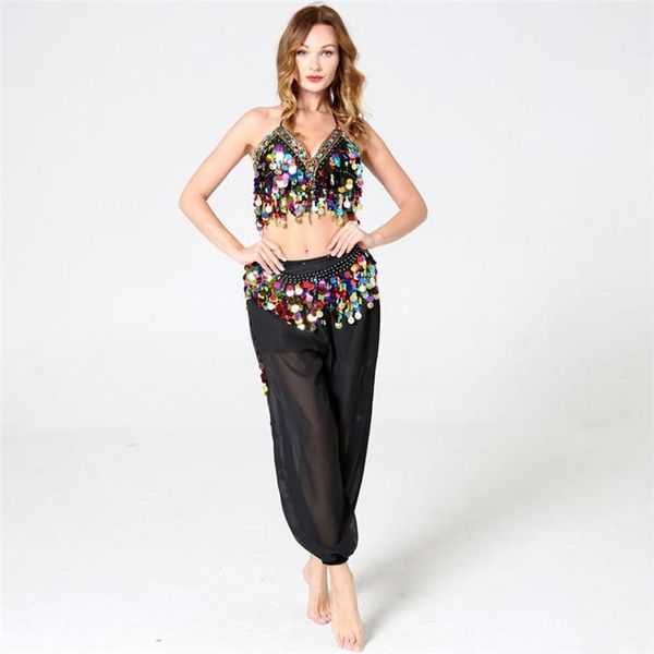 dance costume women halter bandage sequin tanks tassel piping stage bra womens indian belly, White
dance costume women halter bandage sequin tanks tassel piping stage bra womens indian belly, White