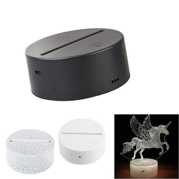 selling 3d lamp holder bases night light usb cable decor lighting replacement 7 color fixture light for bedroom child living room party 321
selling 3d lamp holder bases night light usb cable decor lighting replacement 7 color fixture light for bedroom child living room party 321