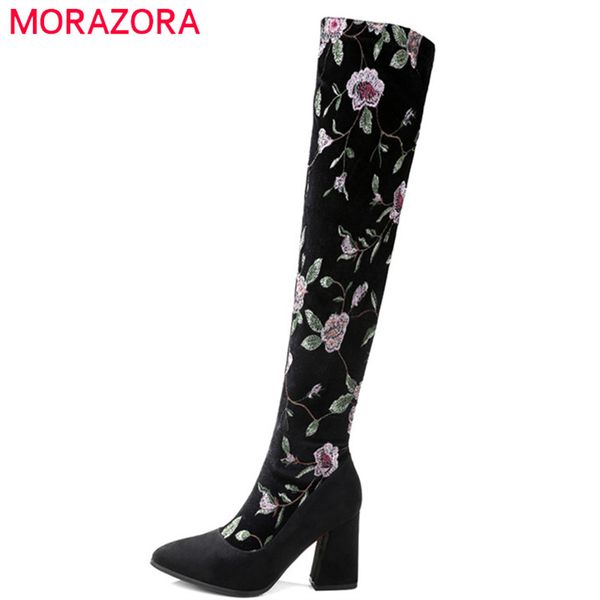 boots morazora 2021 arrival over the knee women cow suede leather autumn winter embroider high heels shoes woman, Black
boots morazora 2021 arrival over the knee women cow suede leather autumn winter embroider high heels shoes woman, Black