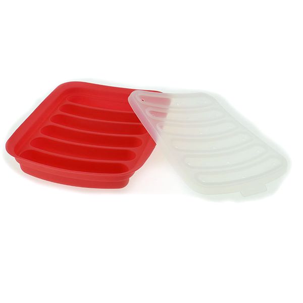 6 cavities flexible silicone with lid sausage mould cooking tray burger making
6 cavities flexible silicone with lid sausage mould cooking tray burger making